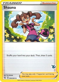 Shauna - 240/264 (Eevee Stamped) - Battle Academy 2022 (BA22) #240/264 - Promo Pokémon Trading Card