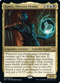Kamiz, Obscura Oculus - Commander: Streets of New Capenna (NCC) #3 - Mythic Magic: The Gathering Trading Card