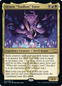 Henzie "Toolbox" Torre - Commander: Streets of New Capenna (NCC) #2 - Mythic Magic: The Gathering Trading Card