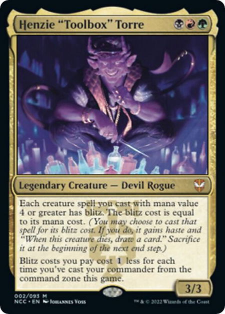 Henzie "Toolbox" Torre - Commander: Streets of New Capenna Magic: The Gathering trading card