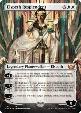 Elspeth Resplendent (Borderless) - Streets of New Capenna Magic: The Gathering trading card