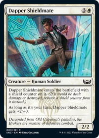 Dapper Shieldmate - Streets of New Capenna (SNC) #9 - Common Magic: The Gathering Trading Card