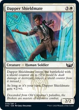 Dapper Shieldmate - Streets of New Capenna Magic: The Gathering trading card
