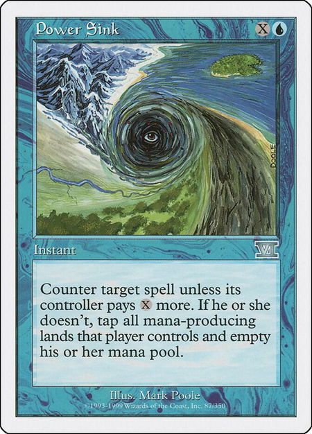 Power Sink - Classic Sixth Edition Magic: The Gathering trading card