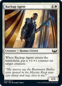 Backup Agent - Streets of New Capenna (SNC) #2 - Common Magic: The Gathering Trading Card