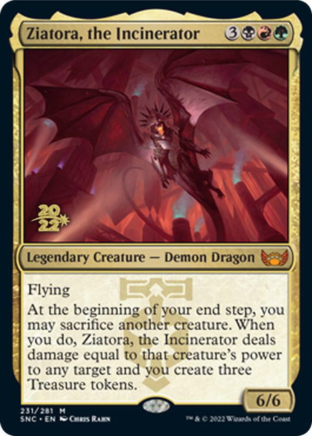 Ziatora, the Incinerator trading card from Prerelease Cards Ziatora, the Incinerator - Prerelease Cards Magic: The Gathering trading card