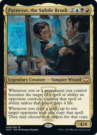 Parnesse, the Subtle Brush - Commander: Streets of New Capenna (NCC) #8 - Mythic Magic: The Gathering Trading Card