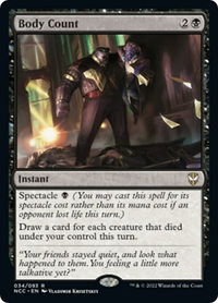Body Count - Commander: Streets of New Capenna (NCC) #34 - Rare Magic: The Gathering Trading Card