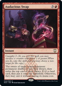Audacious Swap - Commander: Streets of New Capenna (NCC) #44 - Rare Magic: The Gathering Trading Card