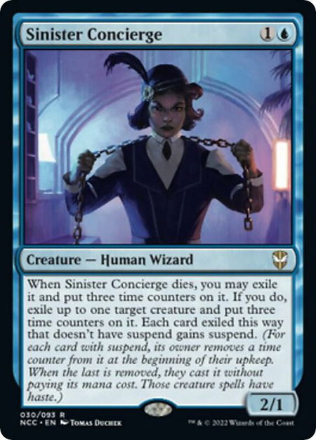 Sinister Concierge - Commander: Streets of New Capenna Magic: The Gathering trading card