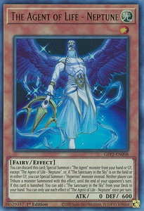 The Agent of Life - Neptune - Ghosts From the Past: The 2nd Haunting (GFP2) #GFP2-EN008 - Ultra Rare YuGiOh Trading Card