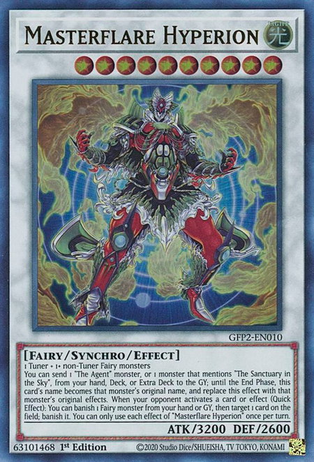 Masterflare Hyperion - Ghosts From the Past: The 2nd Haunting YuGiOh trading card