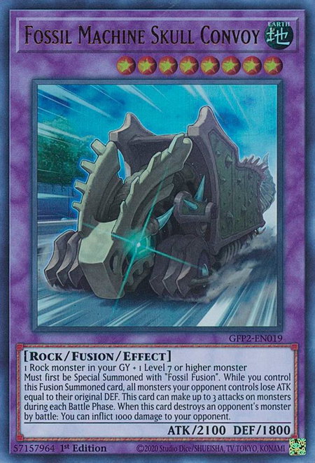 Fossil Machine Skull Convoy - Ghosts From the Past: The 2nd Haunting YuGiOh trading card
