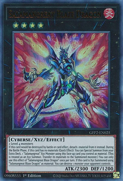 Salamangreat Blaze Dragon - Ghosts From the Past: The 2nd Haunting YuGiOh trading card