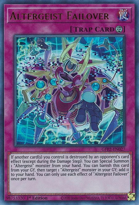 Altergeist Failover - Ghosts From the Past: The 2nd Haunting YuGiOh trading card