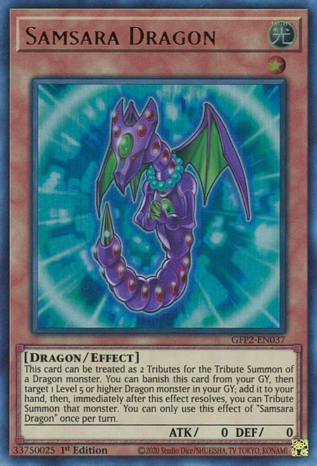 Samsara Dragon - Ghosts From the Past: The 2nd Haunting YuGiOh trading card