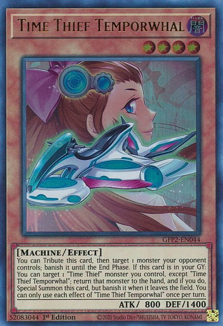 Time Thief Temporwhal - Ghosts From the Past: The 2nd Haunting YuGiOh trading card