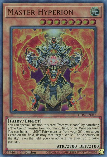 Master Hyperion - Ghosts From the Past: The 2nd Haunting YuGiOh trading card