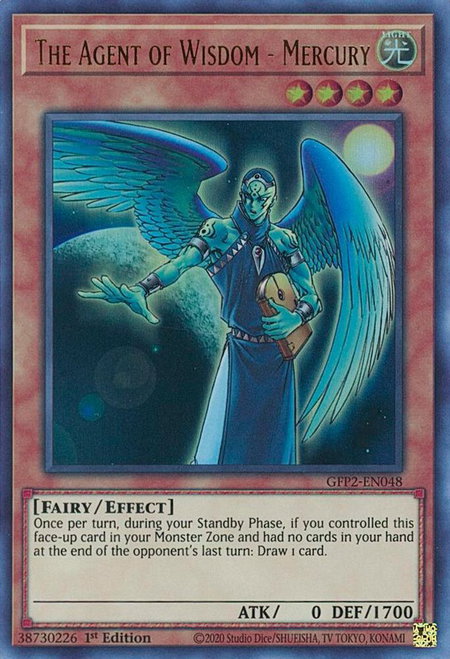 The Agent of Wisdom - Mercury - Ghosts From the Past: The 2nd Haunting YuGiOh trading card