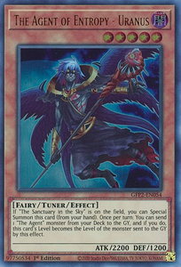 The Agent of Entropy - Uranus - Ghosts From the Past: The 2nd Haunting (GFP2) #GFP2-EN054 - Ultra Rare YuGiOh Trading Card