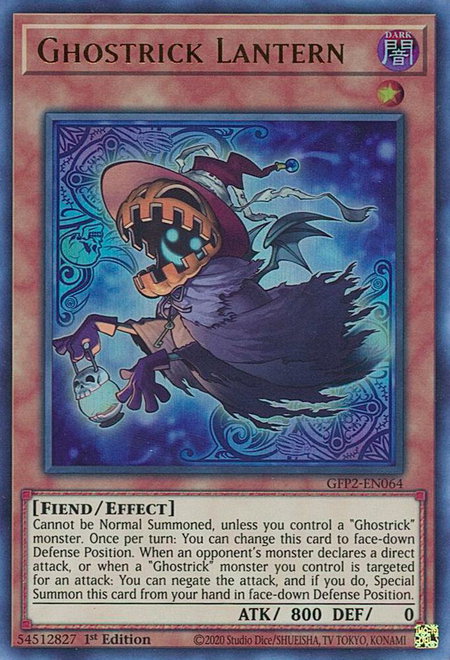 Ghostrick Lantern - Ghosts From the Past: The 2nd Haunting YuGiOh trading card