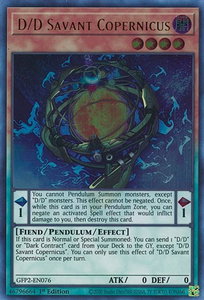 D/D Savant Copernicus - Ghosts From the Past: The 2nd Haunting (GFP2) #GFP2-EN076 - Ultra Rare YuGiOh Trading Card