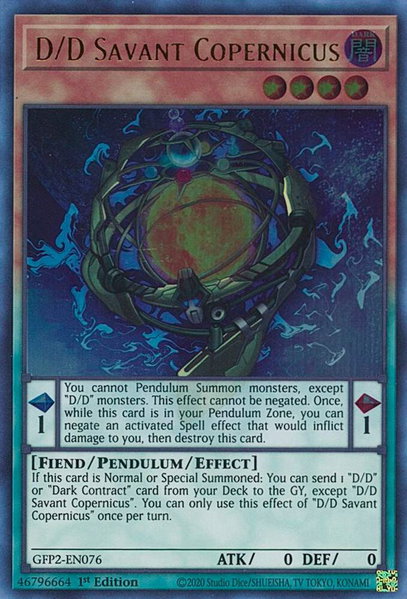 D/D Savant Copernicus - Ghosts From the Past: The 2nd Haunting YuGiOh trading card