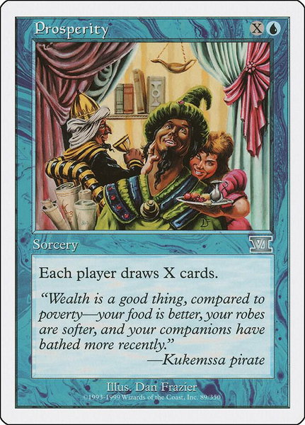 Prosperity trading card from Classic Sixth Edition Prosperity - Classic Sixth Edition Magic: The Gathering trading card