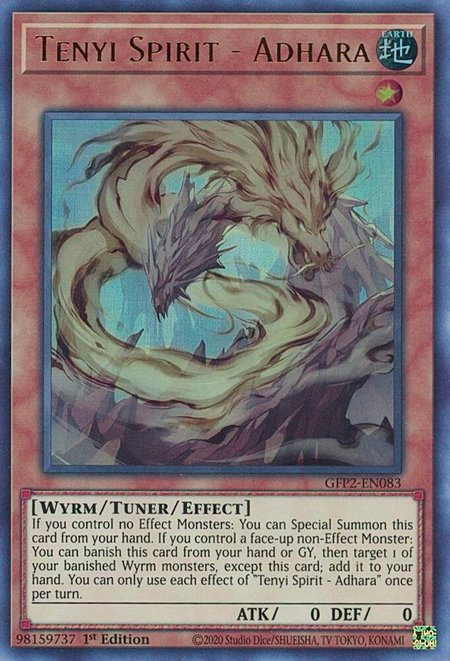 Tenyi Spirit - Adhara - Ghosts From the Past: The 2nd Haunting YuGiOh trading card