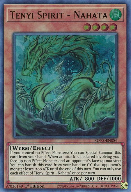 Tenyi Spirit - Nahata - Ghosts From the Past: The 2nd Haunting YuGiOh trading card