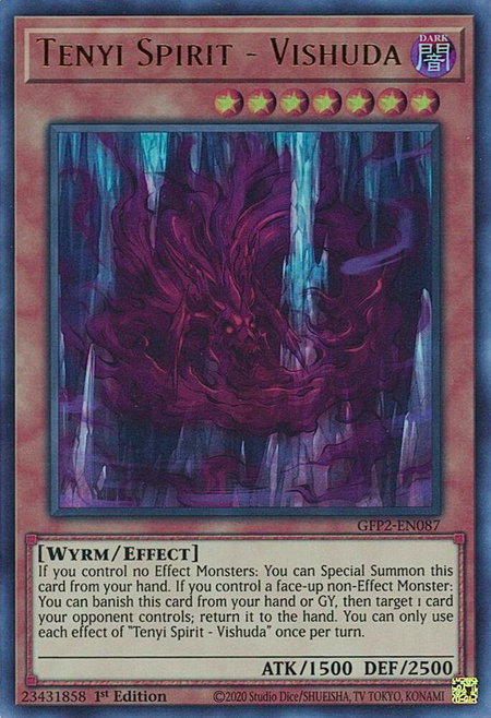 Tenyi Spirit - Vishuda - Ghosts From the Past: The 2nd Haunting YuGiOh trading card