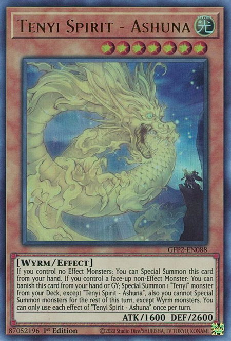 Tenyi Spirit - Ashuna - Ghosts From the Past: The 2nd Haunting YuGiOh trading card