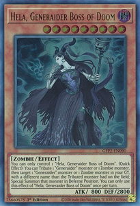 Hela, Generaider Boss of Doom - Ghosts From the Past: The 2nd Haunting (GFP2) #GFP2-EN090 - Ultra Rare YuGiOh Trading Card