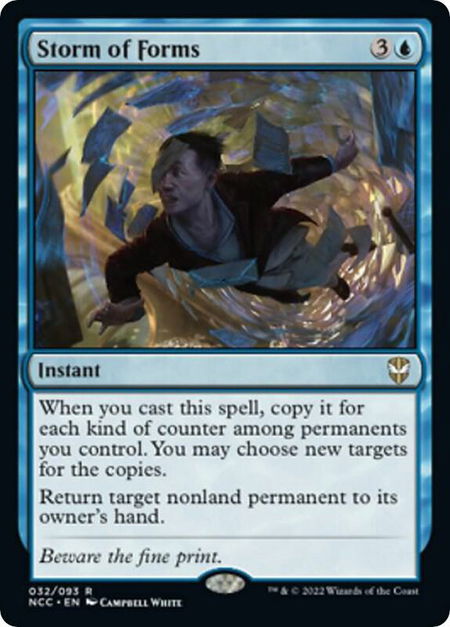 Storm of Forms - Commander: Streets of New Capenna Magic: The Gathering trading card