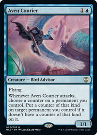 Aven Courier - Commander: Streets of New Capenna (NCC) #22 - Rare Magic: The Gathering Trading Card