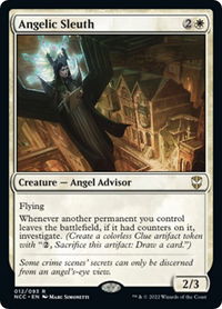 Angelic Sleuth - Commander: Streets of New Capenna (NCC) #12 - Rare Magic: The Gathering Trading Card