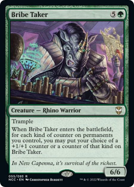 Bribe Taker - Commander: Streets of New Capenna Magic: The Gathering trading card