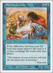 Psychic Transfer - Classic Sixth Edition (6ED) #90 - Rare Magic: The Gathering Trading Card