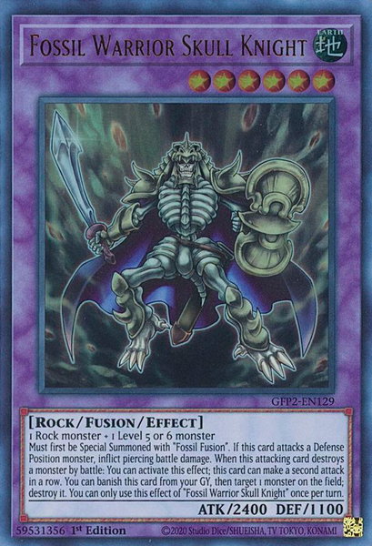 Fossil Warrior Skull Knight - Ghosts From the Past: The 2nd Haunting YuGiOh trading card
