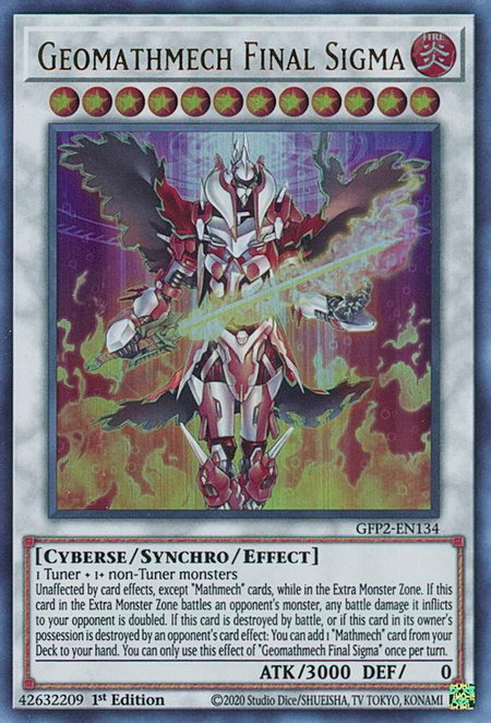 Geomathmech Final Sigma - Ghosts From the Past: The 2nd Haunting YuGiOh trading card