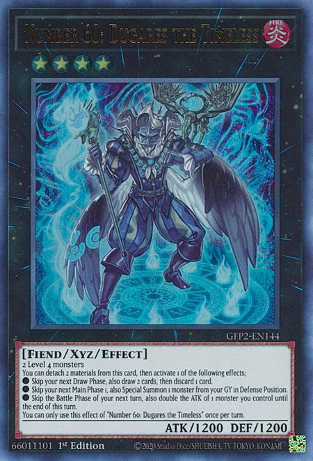 Number 60: Dugares the Timeless - Ghosts From the Past: The 2nd Haunting YuGiOh trading card