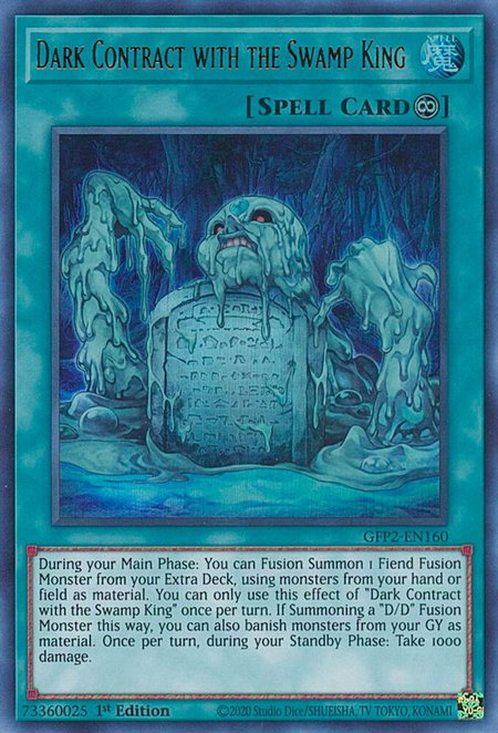 Dark Contract with the Swamp King - Ghosts From the Past: The 2nd Haunting YuGiOh trading card