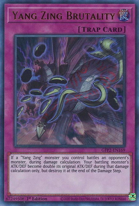 Yang Zing Brutality - Ghosts From the Past: The 2nd Haunting YuGiOh trading card
