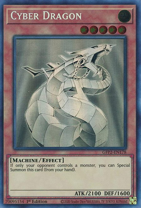 Cyber Dragon (Ghost Rare) - Ghosts From the Past: The 2nd Haunting YuGiOh trading card