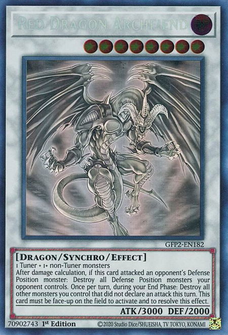 Red Dragon Archfiend (Ghost Rare) - Ghosts From the Past: The 2nd Haunting YuGiOh trading card