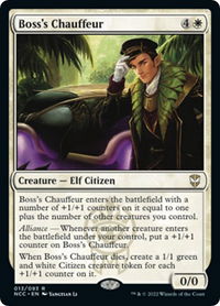 Boss's Chauffeur - Commander: Streets of New Capenna (NCC) #13 - Rare Magic: The Gathering Trading Card