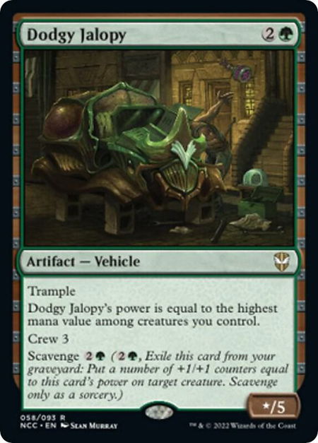 Dodgy Jalopy - Commander: Streets of New Capenna Magic: The Gathering trading card