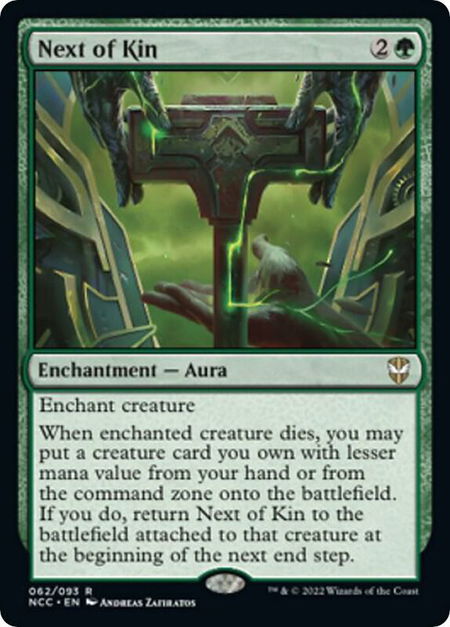 Next of Kin - Commander: Streets of New Capenna Magic: The Gathering trading card