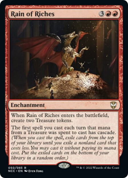 Rain of Riches - Commander: Streets of New Capenna Magic: The Gathering trading card