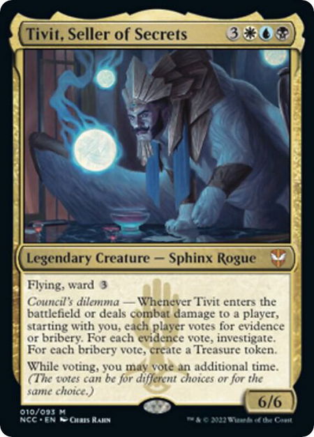 Tivit, Seller of Secrets - Commander: Streets of New Capenna Magic: The Gathering trading card